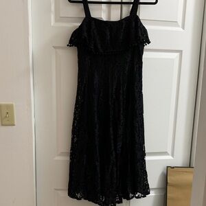 Taylor Elegant Black Lace Dress